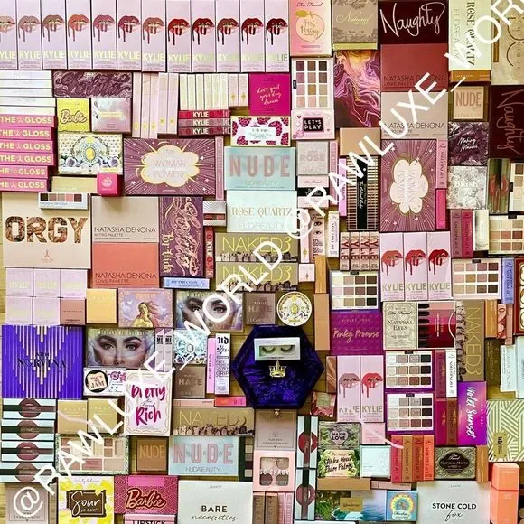 THE BIGGEST BEST HIGH END MYSTERY MAKEUP BOX 2X+ MSRP VALUE GIFTS SURPRISES BNWT - Picture 5 of 16